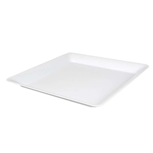 Fineline Settings SQ5414PP.WH, 14x14-inch ReForm Polypropylene White Square Platter, 20/CS