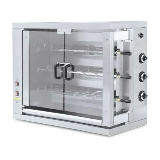 Galaxy Group Pegasus CR-3G, Gas Chicken Rotisserie Oven With 3 Spits - 48,000 BTU