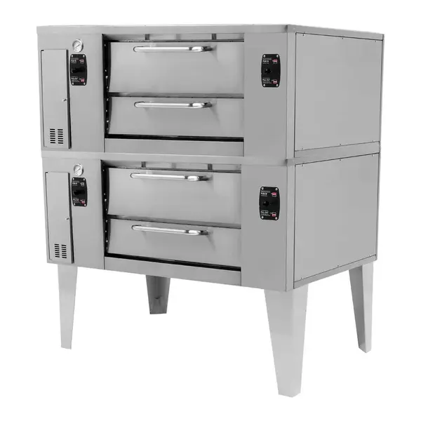 Galaxy Group Pegasus FS66G-2, Double Deck Gas Firestone Series Pizza Oven - 130,000 BTU