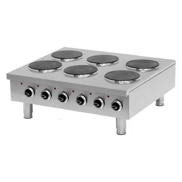 Galaxy Group Pegasus HP-36E, 36-Inch 6-Burner Countertop Electric Range - 208V
