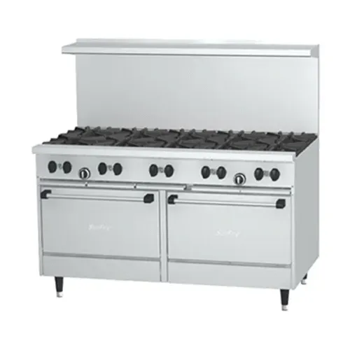 Garland USRange X60-10RR, 60 inch 10 Burner SunFire Gas Range with Space Saver Oven