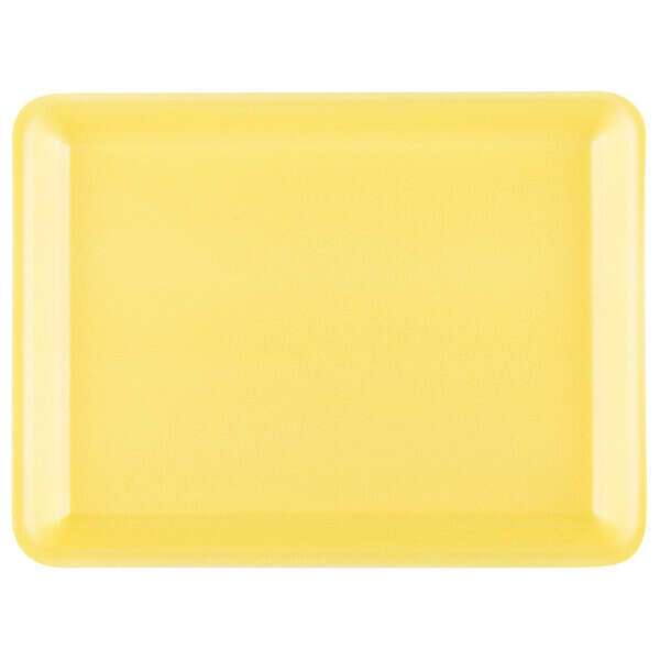 Genpak 9LY, 11.75x9.75x0.5-Inch #9L Yellow Foam Meat Trays, 250/PK