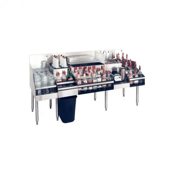 Glastender ALL-66C-CP10, All-In-One Underbar Ice Bin/Cocktail Station