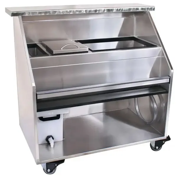 Glastender PBC48-12, Built-In Speed Rail Portable Bar
