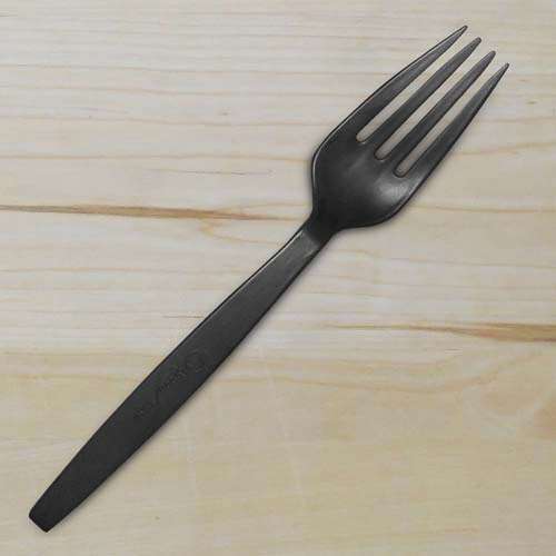 Green Wave International Green Wave FORK-BLK Epoch Black Full Size Bio Fork, 1000/CS