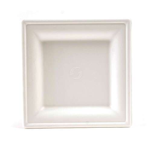 Green Wave GS-P006 6x6-Inch Green Square Bio Plate, 400/CS