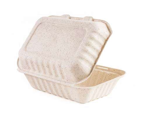 Green Wave OV-B096 9x6x3-Inch Ovation Marbled Hinged Bio Container, 300/CS