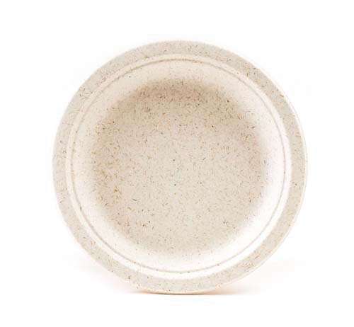 Green Wave International Green Wave OV-P007 7" Ovation Round Marbled Bio Plate, 1000/CS