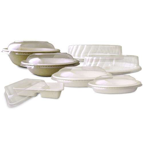 Green Wave International Green Wave RDLF-2432, Repurpose Clear PET Flat Lid For 24/32 Oz Round Bowl, 200/CS (Discontinued)