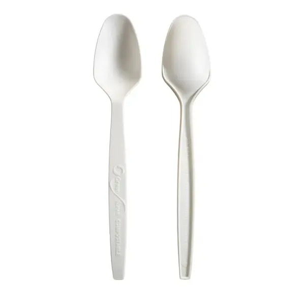 Green Wave International Green Wave SPOON-WHT Epoch White Full Size Bio Spoon, 1000/CS