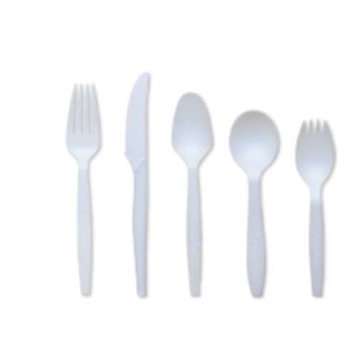 Green Wave International Green Wave SPORK-WHT Epoch White Full Size Bio Spork, 1000/CS