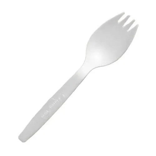 Green Wave International Green Wave SPORK-WHT Epoch White Full Size Bio Spork, 1000/CS