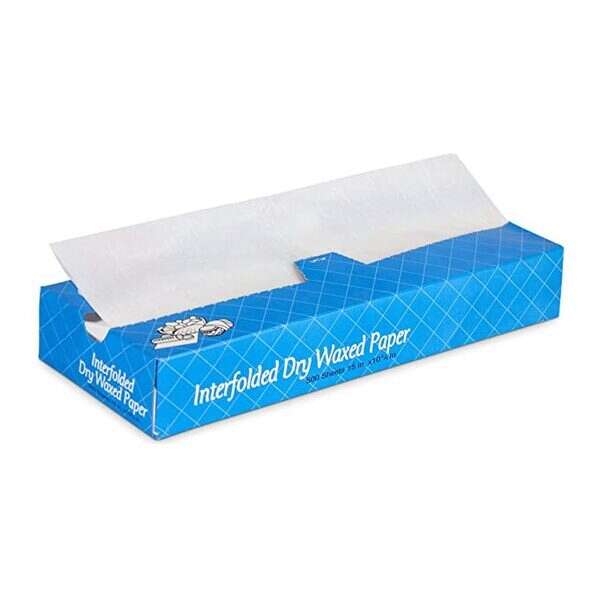 Handy Wacks EZ12C-X, 12x10-3/4-Inch Interfolded Medium Grade Dry Waxed Paper, 500-Piece Pack