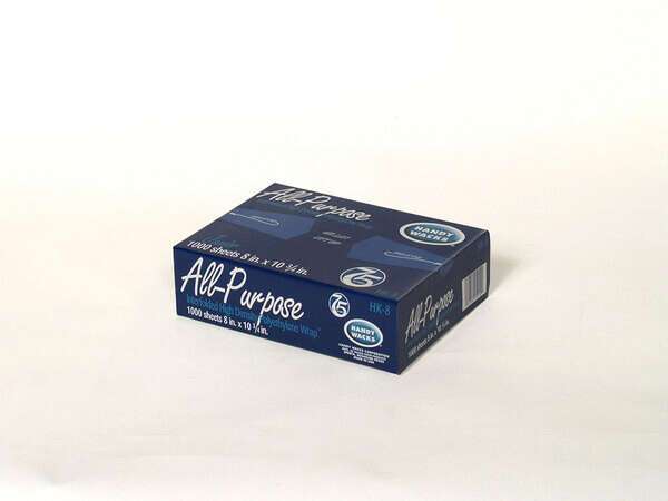 Handy Wacks HK-8, 8x10-3/4-Inch Interfolded High Density Polyethylene All Purpose Wrap, 10x1000-Piece Pack