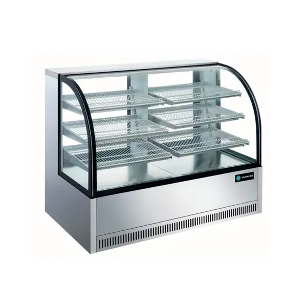 Hurakan HKN-BCCG50, 50-Inch Curved Glass Refrigerated Bakery Case