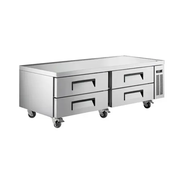 Hurakan HKN-CB72R2, 72-Inch Chef Base Refrigerator w/ 4 Drawers