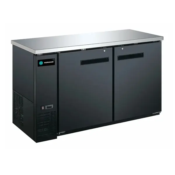 Hurakan HKN-GBB2460, 60-Inch Back Bar Cooler, Solid Doors