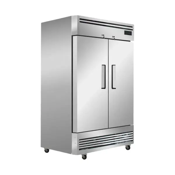 Hurakan HKN-GXE42R2C, 41.9 Cu. Ft. 2 Solid Door Reach-In Refrigerator, Bottom Mounted
