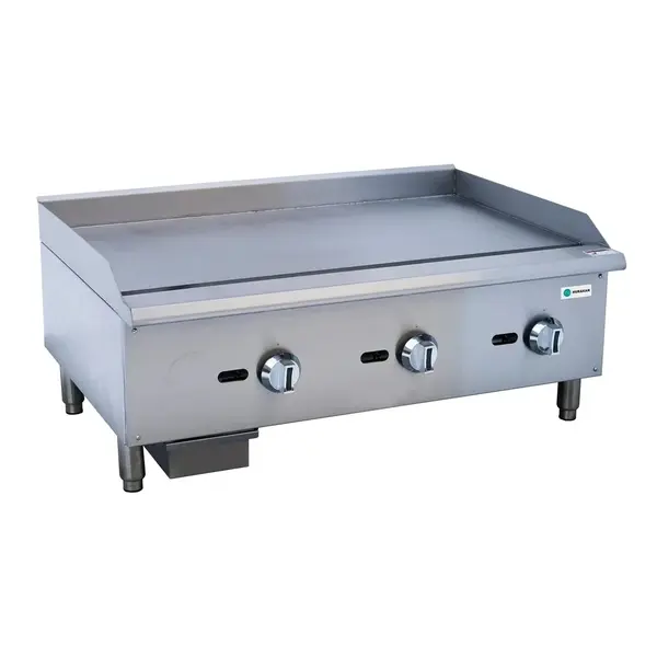 Hurakan HKN-PSXGL36TA, 36-Inch Gas Countertop Griddle with Thermostat