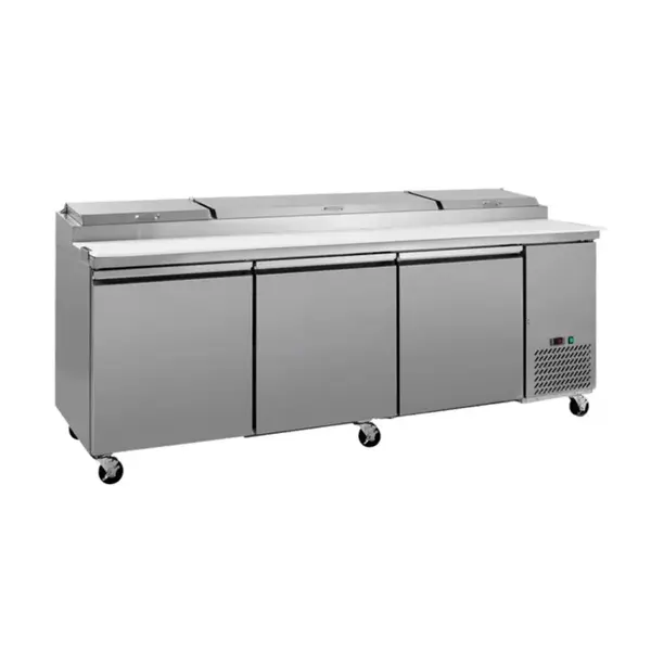 Hurakan HKN-PZ94R3D, 94-Inch Refrigerated Pizza Prep Table