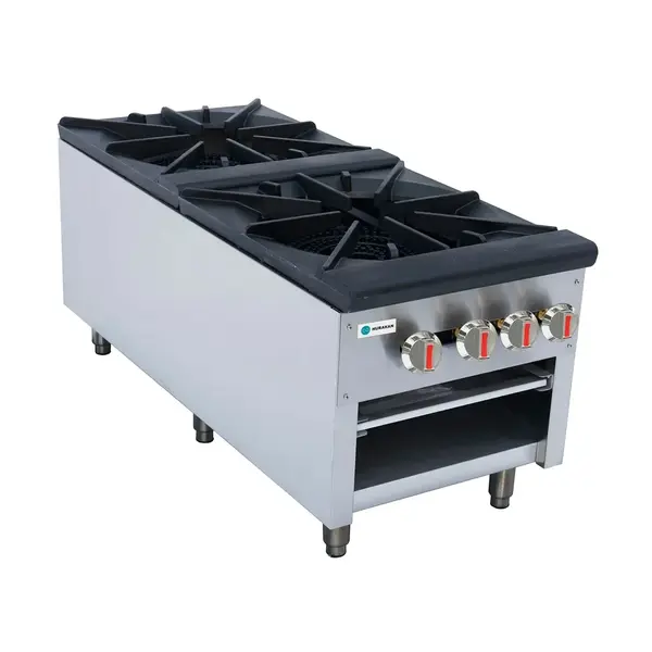 Hurakan HKN-XRFSG18-2A, 24-Inch Double Gas Stock Pot Range