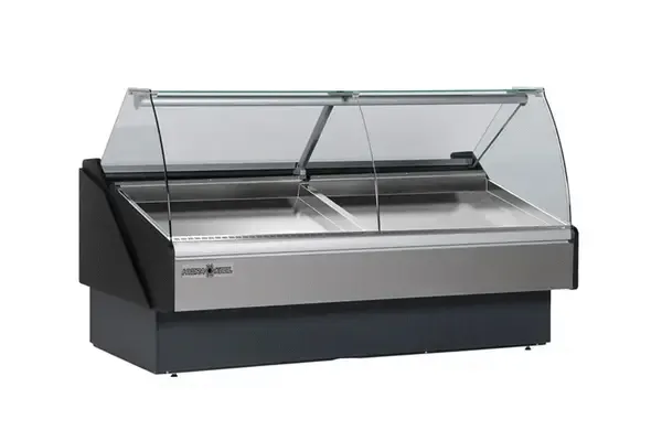 Hydra-Kool KFM-SC-50-S, 52-inch Curved Glass Seafood/Chicken Display Case