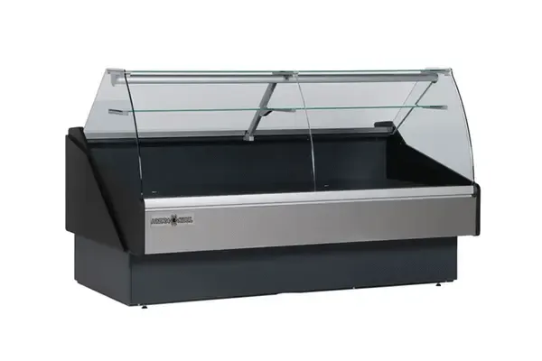 Hydra-Kool KPM-CG-80-S, 80-inch Refrigerated Curved Glass Deli Case, Self Contained