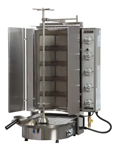Inoksan PDG500NM, 200 Lbs Gas Gyro Machine, Bottom Motor, Wire Mesh, NSF, ETL