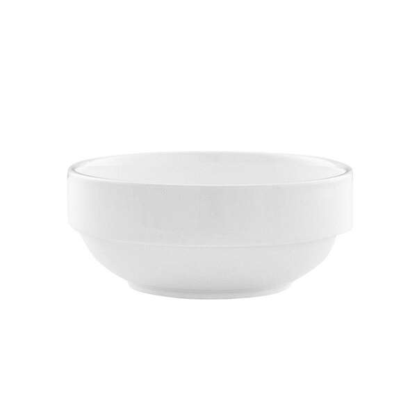 Kadra VL-0778, 7 Oz Vikko Lightning Porcelain Round White Bowl, 24/CS
