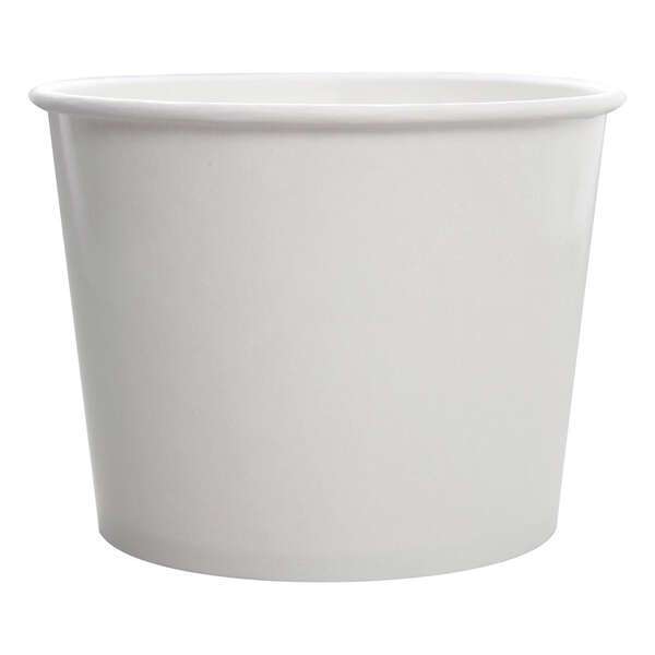 Karat C-KDP32W, 32 Oz White Paper Cold and Hot Food Container, 600/CS
