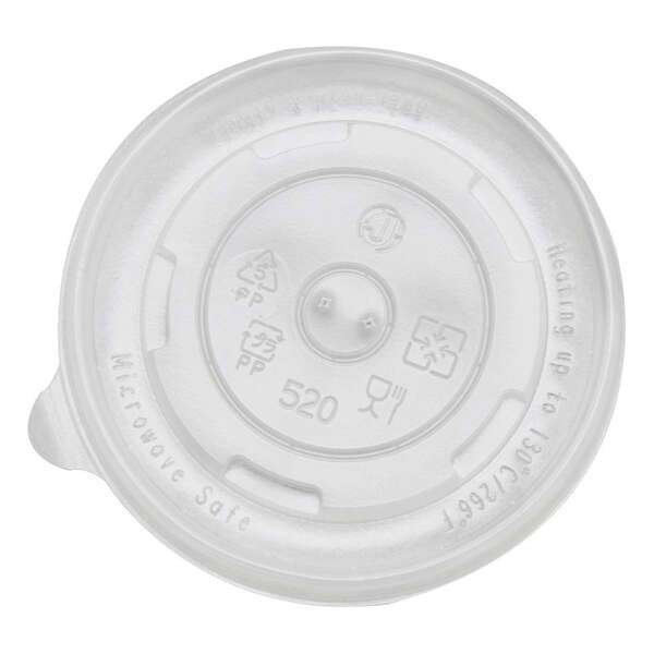 Karat C-KDL96-PP, 96-mm PP Flat Lid for 6 Oz Containers, 1000/Cs