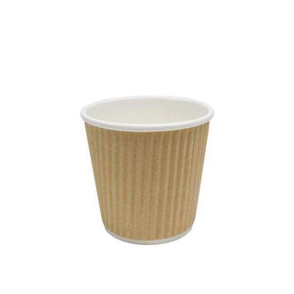 Karat CKRC504, 4 Oz Ripple Paper Hot Cups, 1000/CS