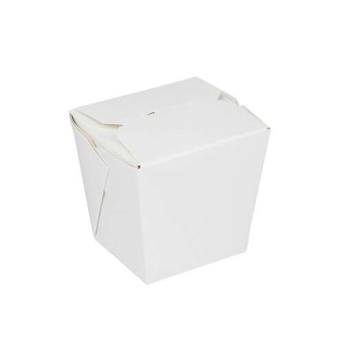 Karat FP-FP08W, 8 Oz Take-out Foldpack Plastic-Coated Paper Containers, 450/CS