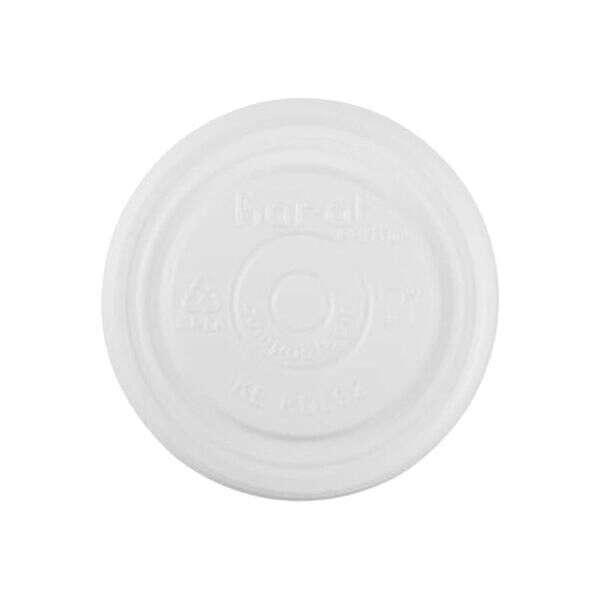 Karat KE-KDL62, Compostable Flat Lid for 2 Oz Eco-Friendly Paper Portion Cups, 2000/CS