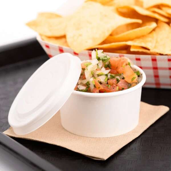 Karat KE-P400-PPRW, Earth 4 Oz Bio White Paper Portion/Souffle Cups, 1000/CS