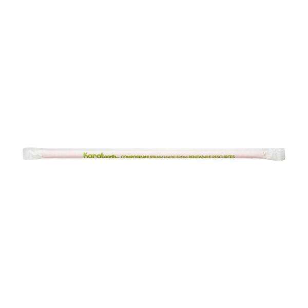 Karat KEC9200R, 9-Inch Red PLA Wrapped Jumbo Straw, 4800/CS