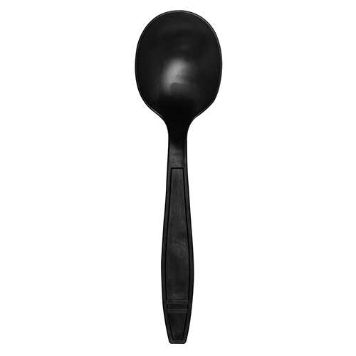 Karat SSHBBIO Black Heavy Duty Bio Soup Spoon, 1000/CS