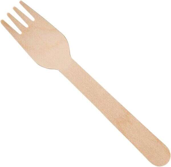 Karat WF, 4-Inch Bio Wooden Heavy Fork, 1000/CS