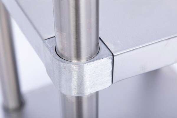 KCS WS-3060-B, 30x60-Inch All Stainless Steel Work Table with Backsplash and Undershelf