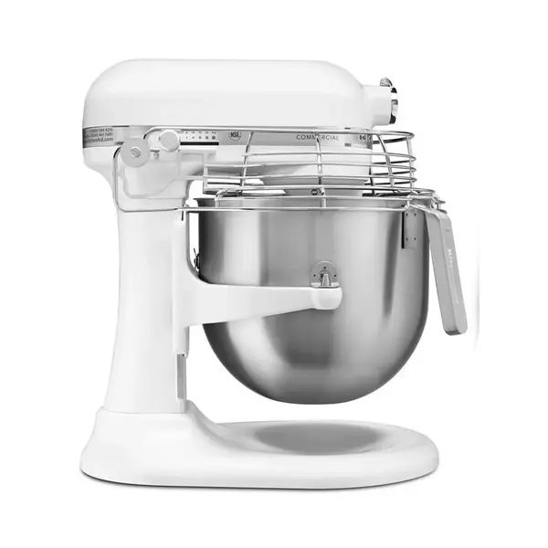 KitchenAid KSMC895WH, 8-Quart Bowl-Lift Stand Mixer with Stainless Steel Bowl Guard, NSF