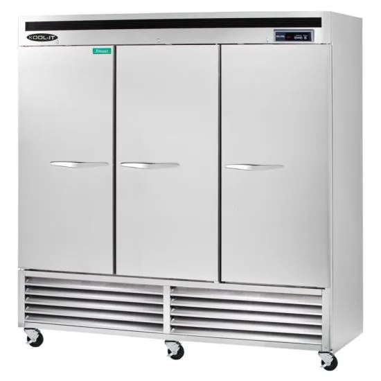 Kool-It KВЅF-3 81-inch 3 Solid Doors Upright Bottom Mount Freezer
