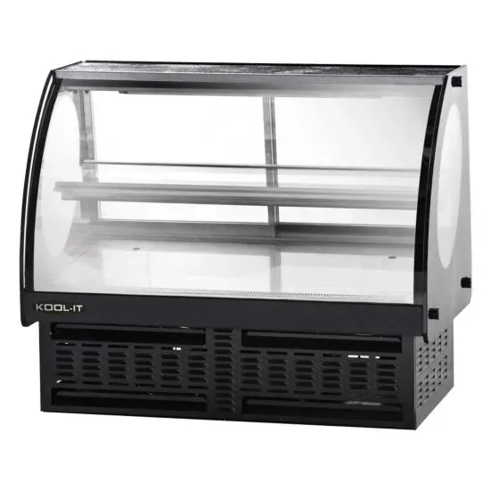 Kool-It KCD-48 48-inch Refrigerated Curved Glass Countertop Display Case