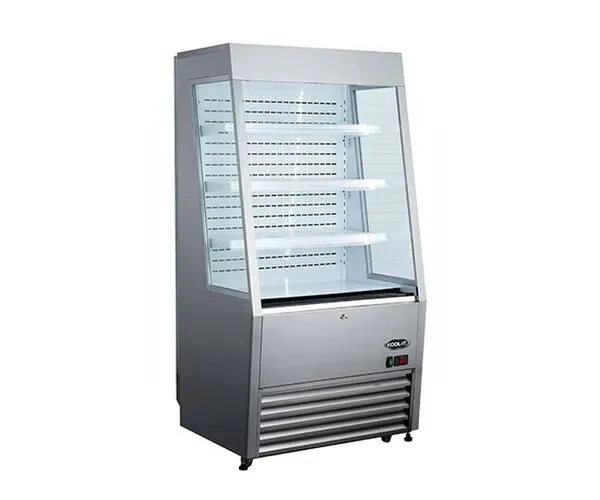 Kool-It KOM-36SS, 36-inch Black Open Air Refrigerated Display Case