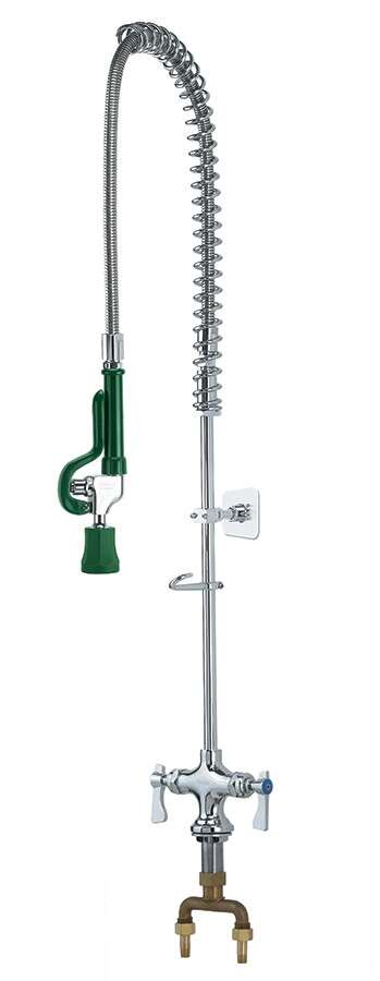 Krowne 17-202WL, 8-Inch Center Royal Series Deck Mount Pre-Rinse Stainless Steel Assembly with 12-Inch Faucet, NSF