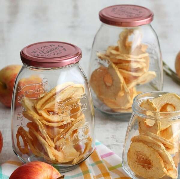 LAV TAS105K03, 33.75 Oz/1l Clear Glass Jar with Lid, EA