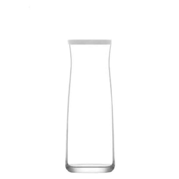LAV VRA889, 40.5 Oz Vera Glass Carafe with White Lid