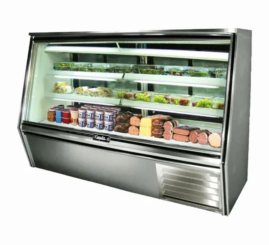 Leader ERHD72, 72x34x53-Inch Refrigerated Deli Case, Self-Contained, Gravity Coil, ETL Listed
