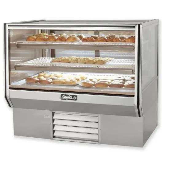 Leader NCBK77, 77-Inch Refrigerated Counter Bakery Case with 2 Shelves