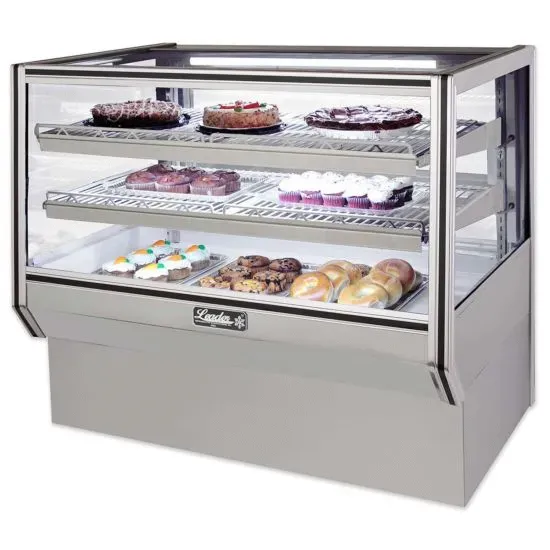 Leader NCBK77DRY, 77-Inch Dry Non-Refrigerated Counter Bakery Case with 2 Shelves