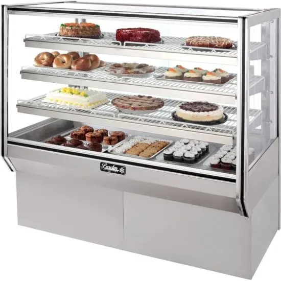 Leader NHBK48DRY, 48-Inch Dry Non-Refrigerated High Bakery Case with 3 Shelves